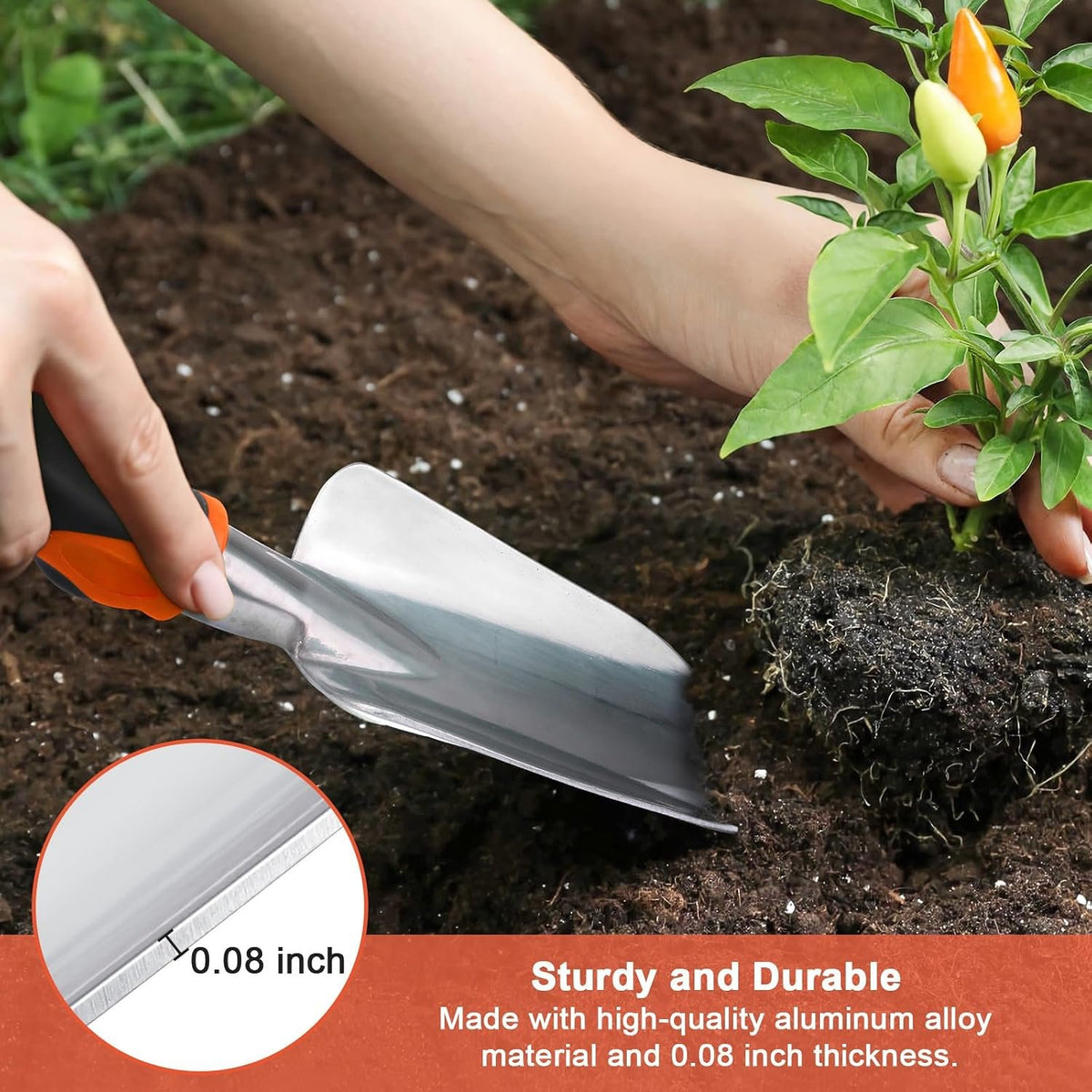 Community More Aluminum Hand Trowel with Rubber Grip additional product photo