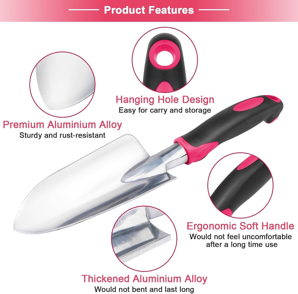 Community More Aluminum Garden Trowel, Transplanter and Rake Set additional product photo
