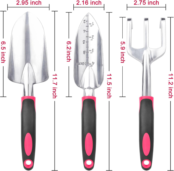 Community More Aluminum Garden Trowel, Transplanter and Rake Set additional product photo