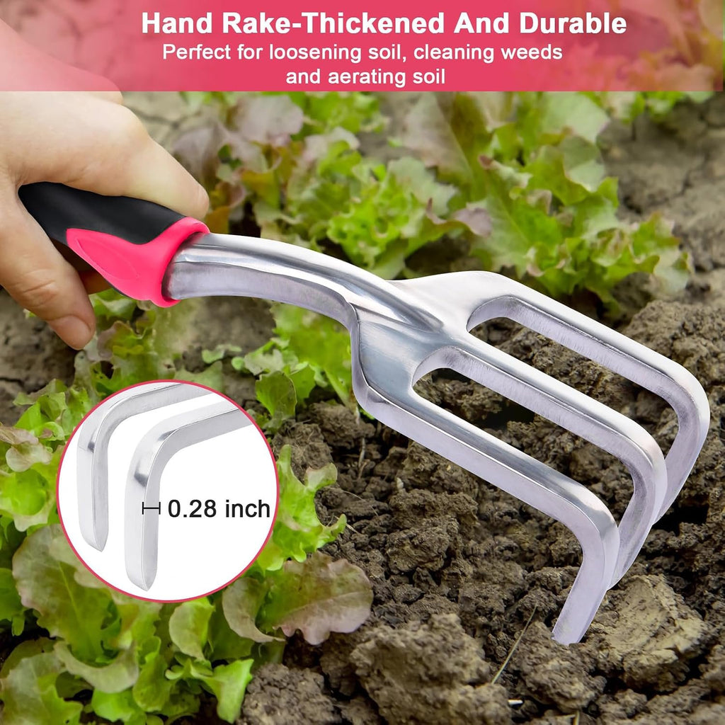 Community More Aluminum Garden Trowel, Transplanter and Rake Set additional product photo