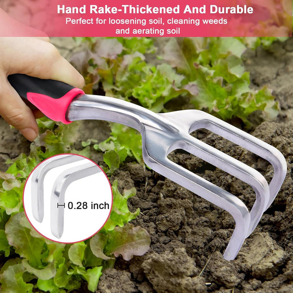 Community More Aluminum Garden Trowel, Transplanter and Rake Set additional product photo