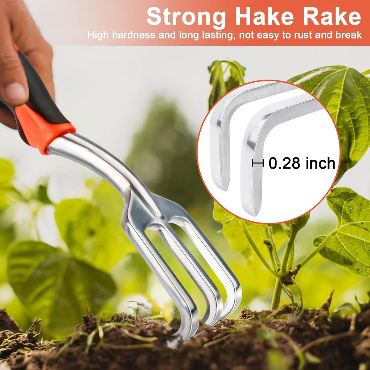 Community More Aluminum Hand Cultivator Rake additional product photo