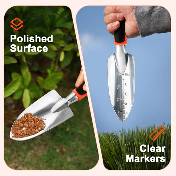 Community More Aluminum Garden Trowel Set with Depth Scale additional product photo
