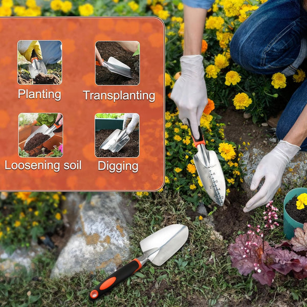 Community More Aluminum Garden Trowel Set with Depth Scale additional product photo