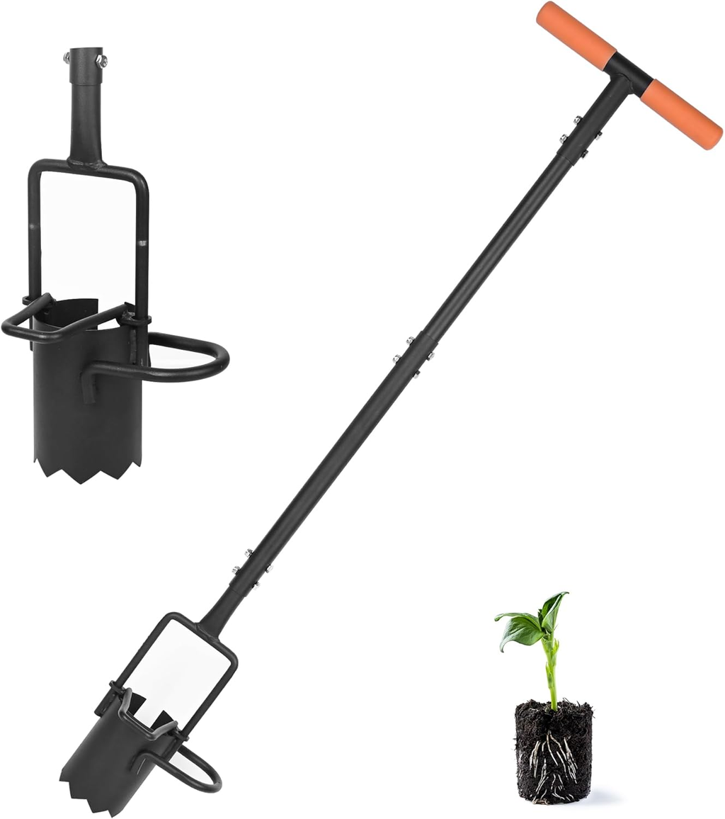 Community More Long-Handle Bulb Planter with Foot Pedals studio product photo