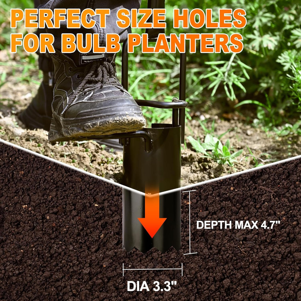 Community More Long-Handle Bulb Planter with Foot Pedals additional product photo