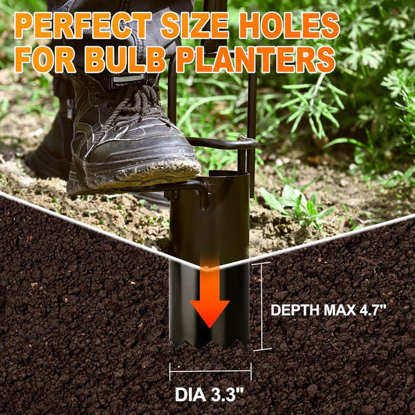 Community More Long-Handle Bulb Planter with Foot Pedals additional product photo