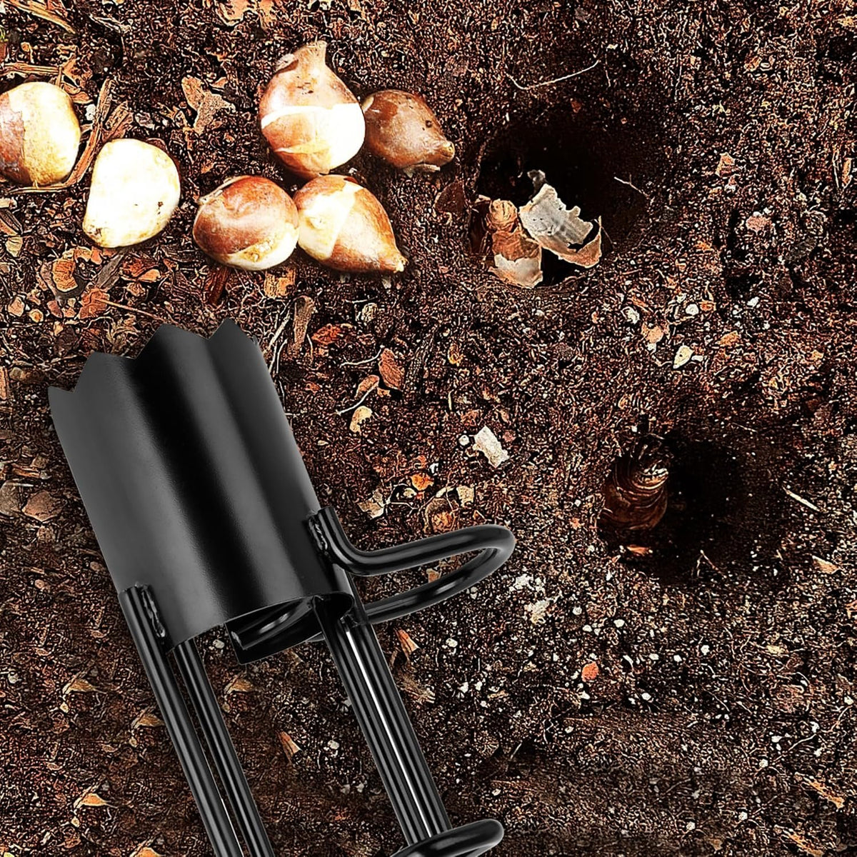 Community More Long-Handle Bulb Planter with Foot Pedals additional product photo