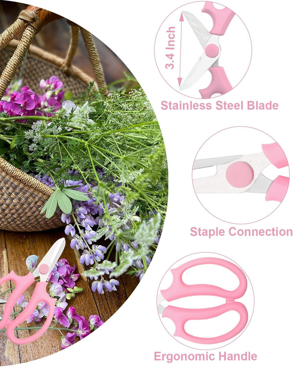 Community More Stainless Steel Flower Scissors Set additional product photo