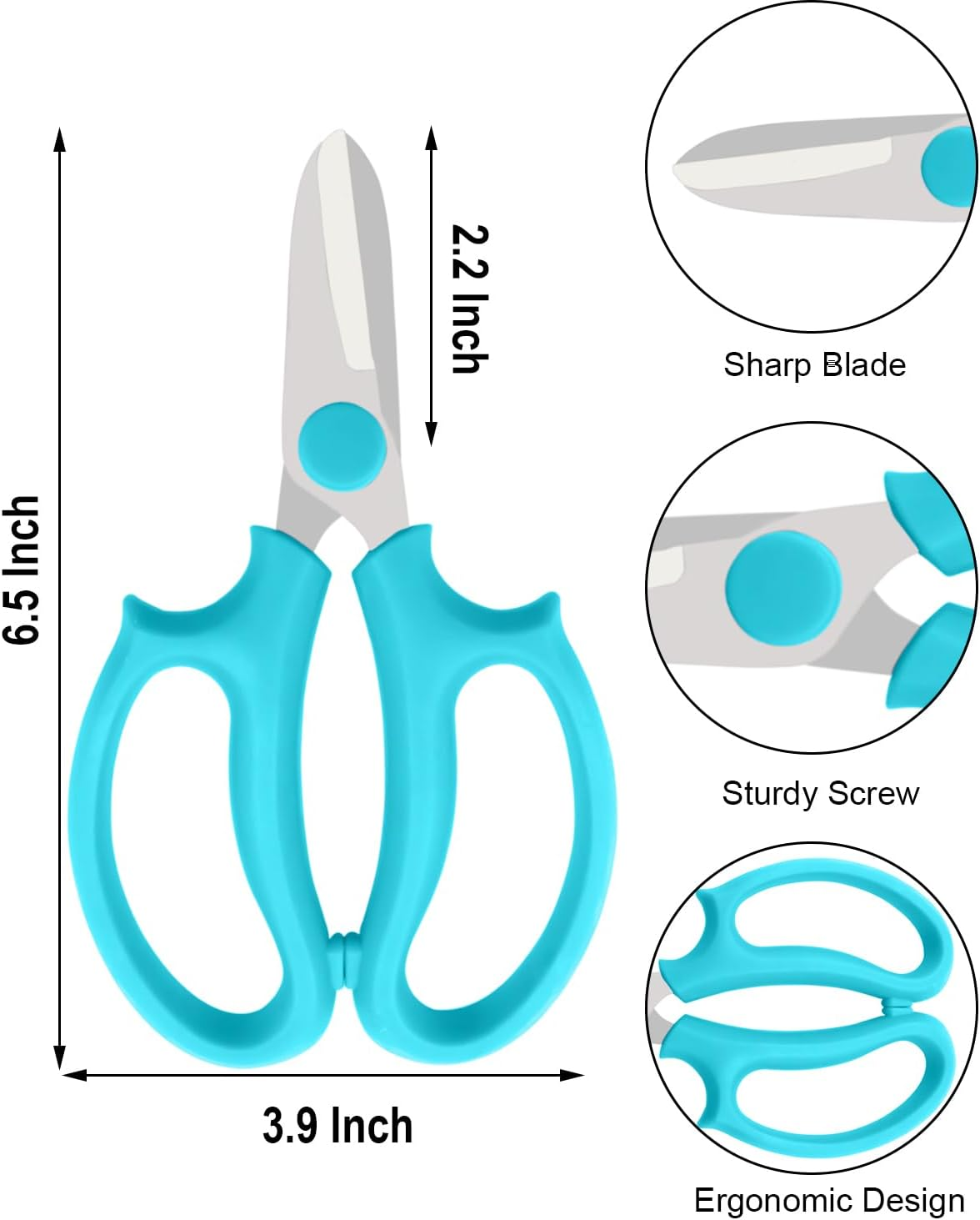 Community More Stainless Steel Flower Scissors in Mixed Colors Secondary image