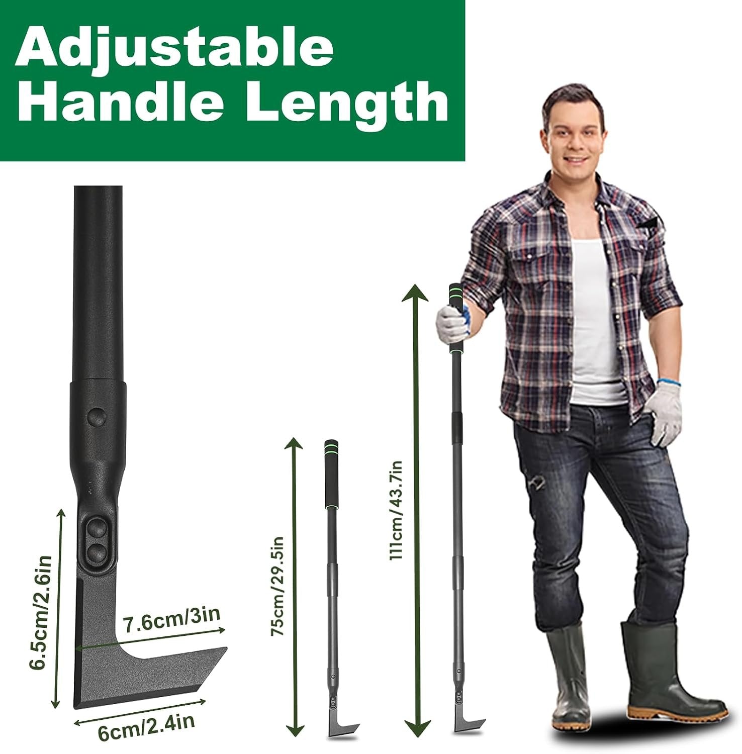 Community More Long-Handle Crack Weeder with L-Shaped Blade Secondary image