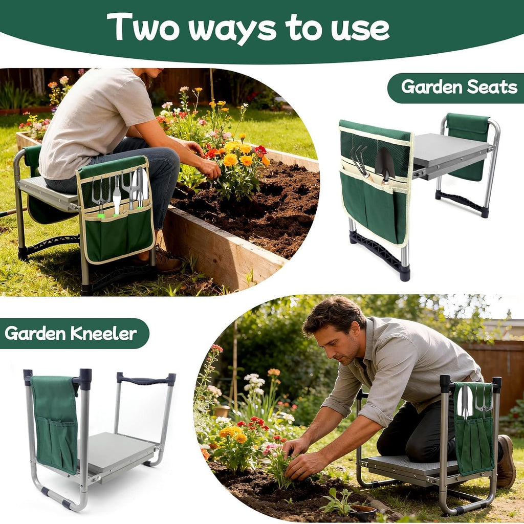 Community More Grey Garden Kneeler and Seat with Tool Bags additional product photo