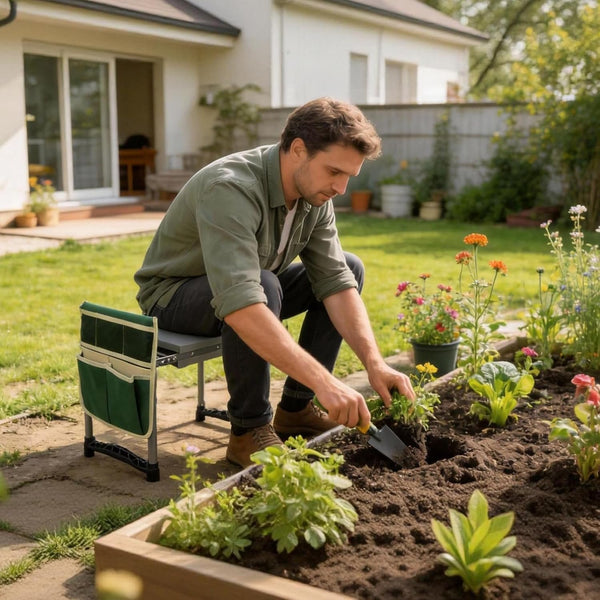 Community More Grey Garden Kneeler and Seat with Tool Bags additional product photo