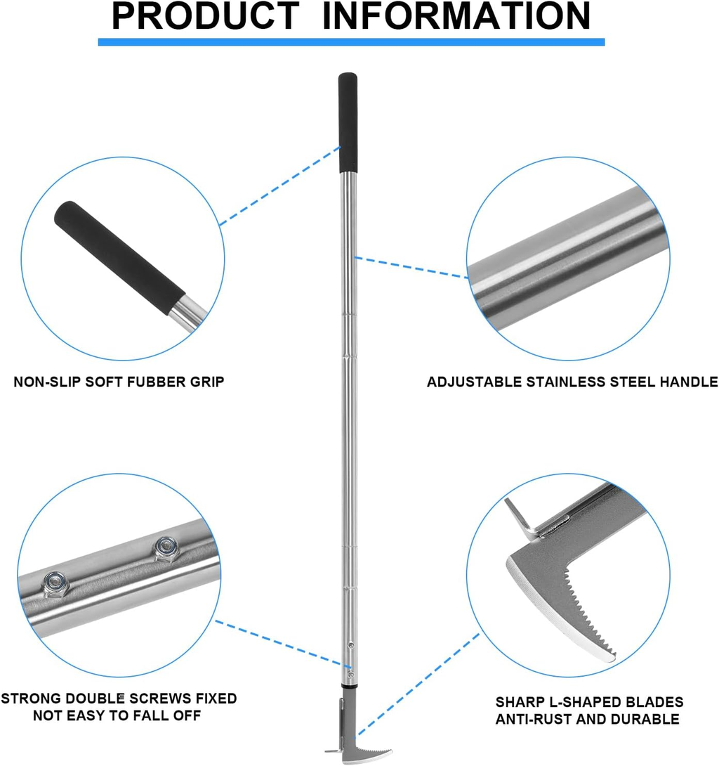 Community More Long-Handle Crack Weeder with L-Shaped Blade additional product photo