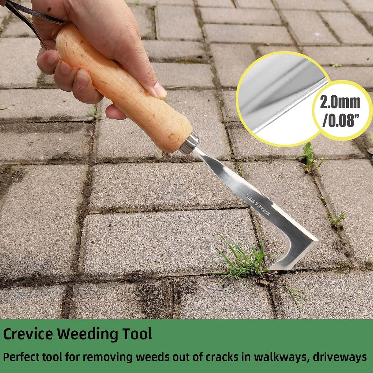 Community More Crack Weeder with Beech Wood Handle additional product photo