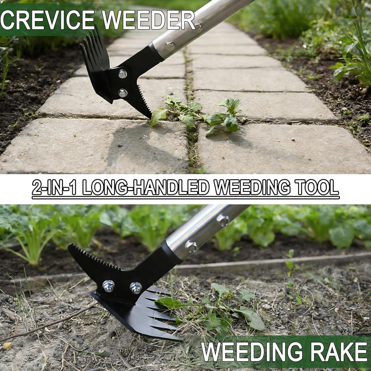 Community More Long-Handle Weed Rake and Crack Weeder additional product photo
