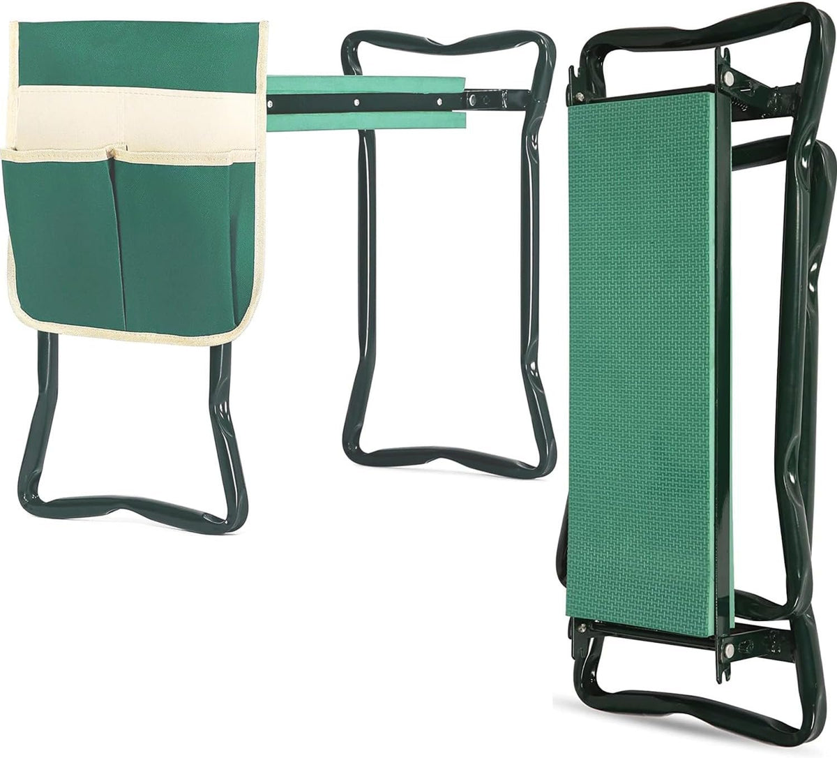 Community More Steel Frame Garden Kneeler and Seat with Tool Pouch studio product photo