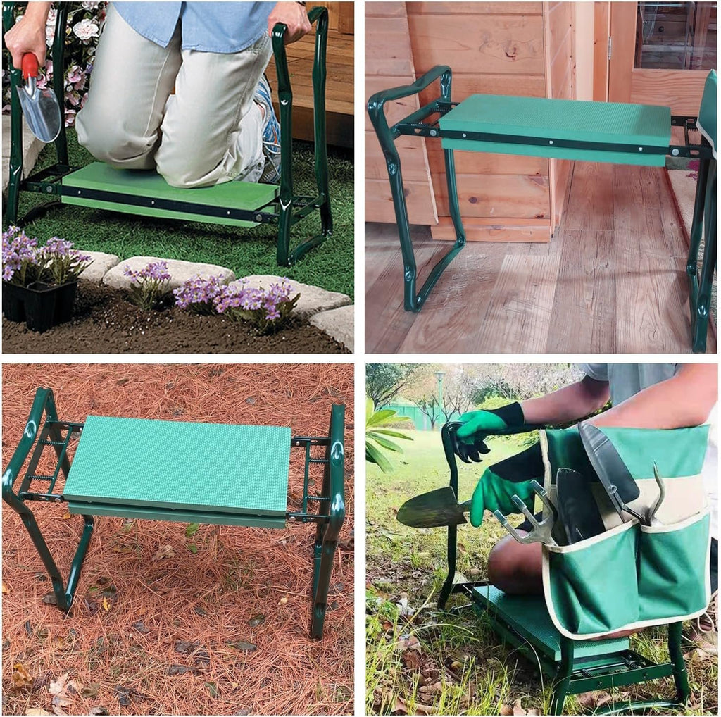 Community More Steel Frame Garden Kneeler and Seat with Tool Pouch additional product photo