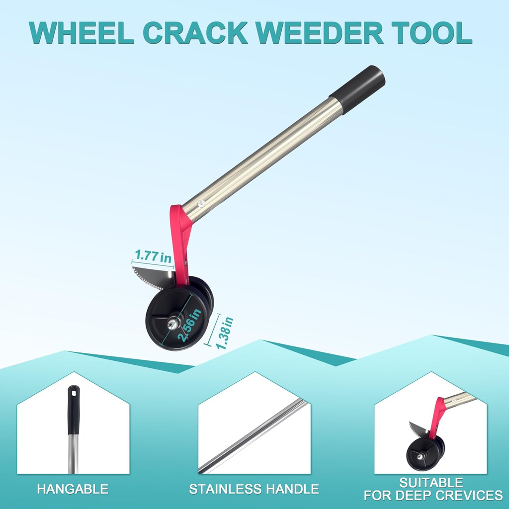 Community More Wheeled Crack Weeder and Scrub Brush Set additional product photo